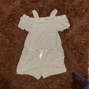 3/$20🪄 George Striped Kids Jumpsuit Medium